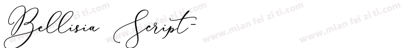 Bellisia Script字体转换